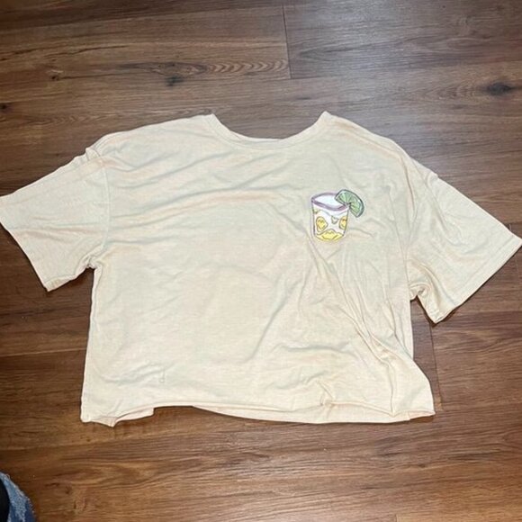 SHEIN “Tequila – Cheaper Than Therapy” Cropped Graphic Tee (L) - Picture 4 of 7